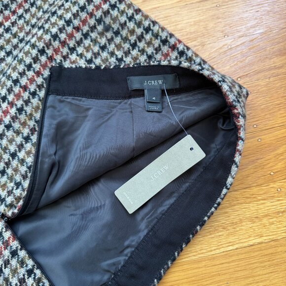 Jcrew Wool Houndstooth Mini Skirt - Picture 4 of 9